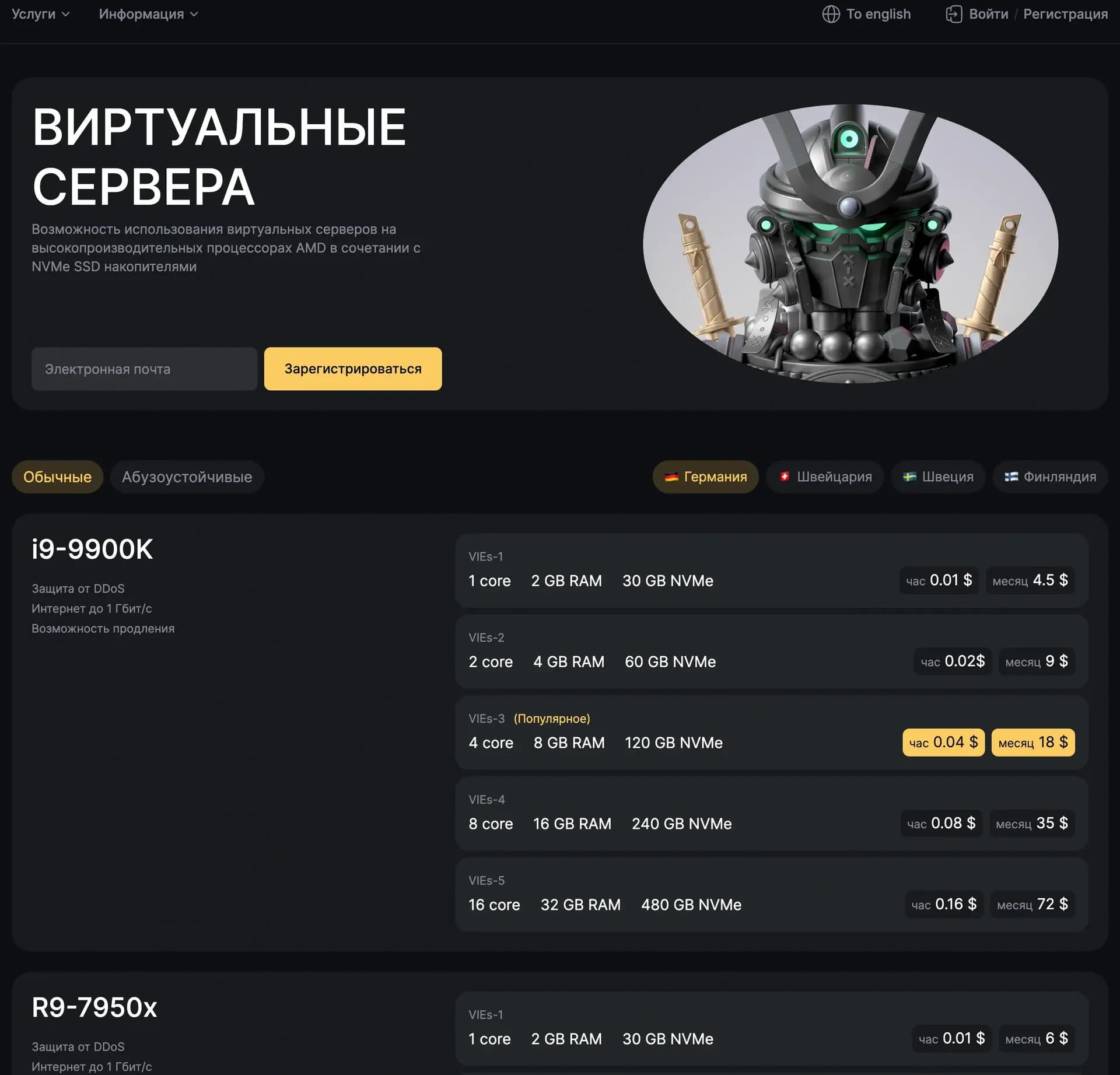 BenderHost – платформа для оренди виділених серверів